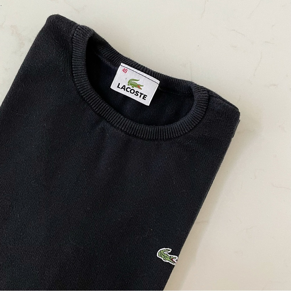 LACOSTE Vintage Cotton Sweater Vest, 40